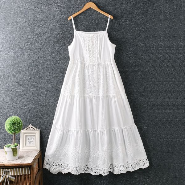 lamtrip lolita flowers embroidered lace cotton white spaghetti strap dress long white beach dress women 2020 summer, Black;gray
lamtrip lolita flowers embroidered lace cotton white spaghetti strap dress long white beach dress women 2020 summer, Black;gray