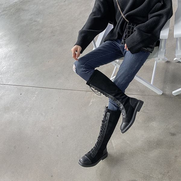 2020 new red han high leg boot children autumn and winter wild new bu guo xi long boots female comfortable thin stretch boots, Black
2020 new red han high leg boot children autumn and winter wild new bu guo xi long boots female comfortable thin stretch boots, Black