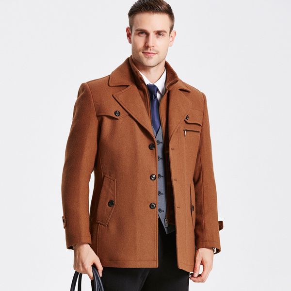 20fw men winter jacket business style solid color lapel neck long sleeve thick coat new men thick jackets, Black;brown
20fw men winter jacket business style solid color lapel neck long sleeve thick coat new men thick jackets, Black;brown