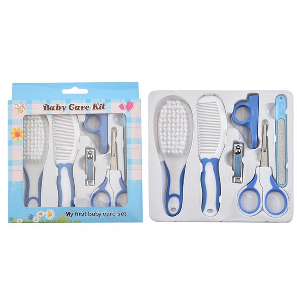 6pcs/set baby health care set infant nail clipper scissors kit newborn children portable safety care grooming hair brush
6pcs/set baby health care set infant nail clipper scissors kit newborn children portable safety care grooming hair brush