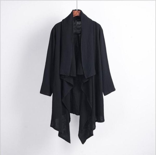 2020 new men's clothing hair stylist gd fashion long style trench unsymmetrical personality loose coat singer costumes, Tan;black
2020 new men's clothing hair stylist gd fashion long style trench unsymmetrical personality loose coat singer costumes, Tan;black