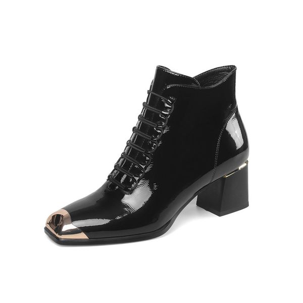 autumn winter quality cow patent leather women ankle boots night club shoes woman zipper cross tied punk short boots, Black
autumn winter quality cow patent leather women ankle boots night club shoes woman zipper cross tied punk short boots, Black