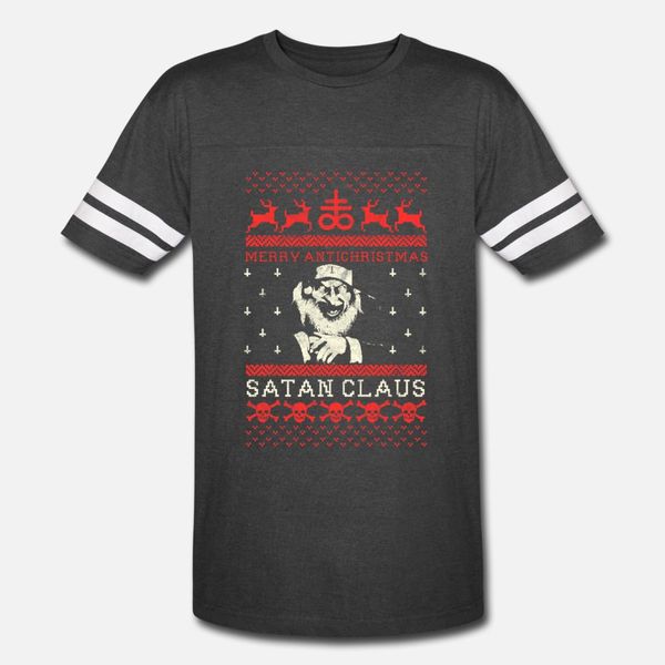 satan claus anti christmas xmas satan baphomet t shirt men personalized cotton o neck crazy comical spring autumn letters shirt, White;black 
satan claus anti christmas xmas satan baphomet t shirt men personalized cotton o neck crazy comical spring autumn letters shirt, White;black