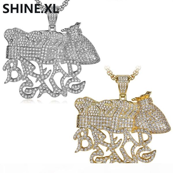 hip hop iced out all lab diamond silver plated bread gang purse crown pendant necklace men bling jewelry gift
hip hop iced out all lab diamond silver plated bread gang purse crown pendant necklace men bling jewelry gift