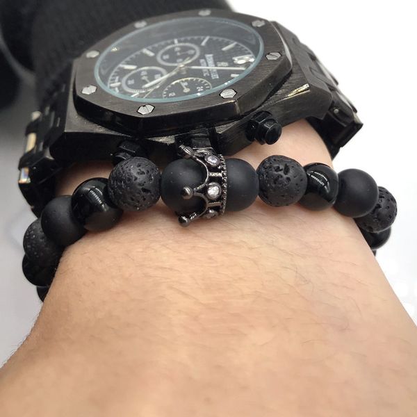 naiqube crown beads bracelet men 2020 fashion 8mm beads classic fashion beaded charm bracelets & bangles for men jewelry gift, Red;blue
naiqube crown beads bracelet men 2020 fashion 8mm beads classic fashion beaded charm bracelets & bangles for men jewelry gift, Red;blue