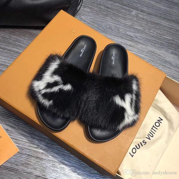 new furry slides for the winter women fur slippers real fur slides female furry house flip flops casual beach sandals fluffy plush shoes, Black
new furry slides for the winter women fur slippers real fur slides female furry house flip flops casual beach sandals fluffy plush shoes, Black