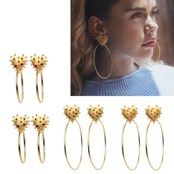 bohemia enamel dots large circle heart hoop earrings for women romance enamel big statement earrings fashion jewelry, Golden;silver
bohemia enamel dots large circle heart hoop earrings for women romance enamel big statement earrings fashion jewelry, Golden;silver