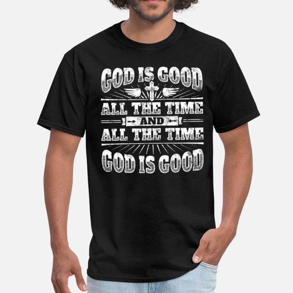 cool christian shirt: god is good all the time t shirt men designing cotton crew neck pattern interesting comfortable spring autumn cool, White;black
cool christian shirt: god is good all the time t shirt men designing cotton crew neck pattern interesting comfortable spring autumn cool, White;black