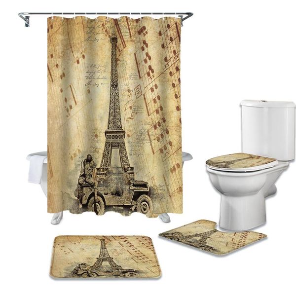 shower curtains retro paris tower musical notes curtain sets non-slip rugs toilet lid cover and bath mat bathroom set
shower curtains retro paris tower musical notes curtain sets non-slip rugs toilet lid cover and bath mat bathroom set
