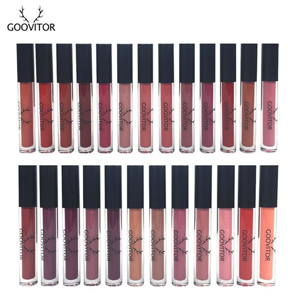 goodvitor 25 colors matte liquid purple lipstick foundation makeup rouge a levre lip gloss lipgloss maquiagem 3.5ml
goodvitor 25 colors matte liquid purple lipstick foundation makeup rouge a levre lip gloss lipgloss maquiagem 3.5ml