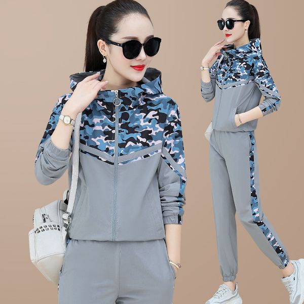 running sets autumn women sportswear tracksuit loose hooded jacket sweatshirt+pant jogger fitness gym workout casual set sport suit, Black;blue
running sets autumn women sportswear tracksuit loose hooded jacket sweatshirt+pant jogger fitness gym workout casual set sport suit, Black;blue