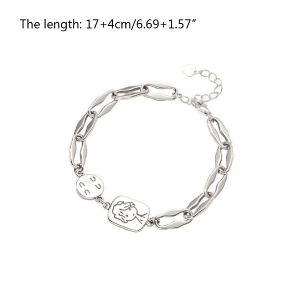 cute girl engraved bracelet sterling retro old style wide chain wild xxfd, Golden;silver
cute girl engraved bracelet sterling retro old style wide chain wild xxfd, Golden;silver