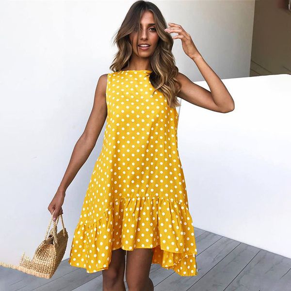 2020 summer pink polka dot dress, sleeveless loose casual dress with round neck and vintage ruffles for women, plus size beach dress, Black;gray
2020 summer pink polka dot dress, sleeveless loose casual dress with round neck and vintage ruffles for women, plus size beach dress, Black;gray