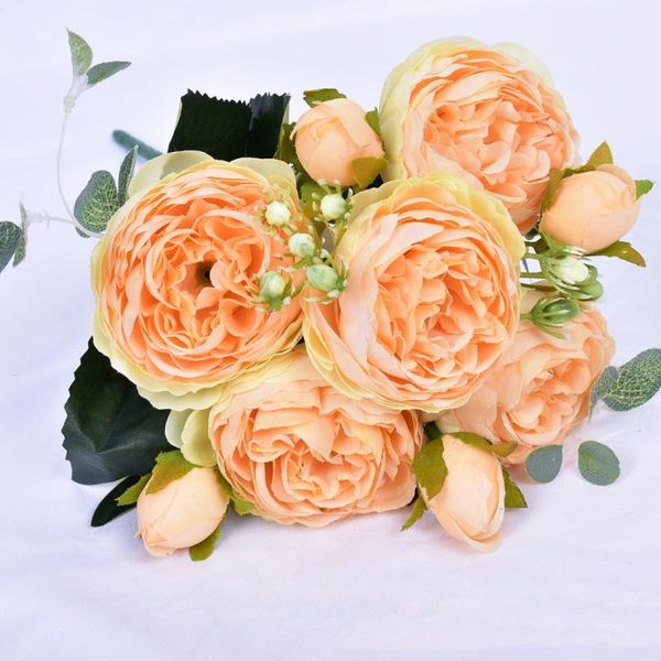 1 bunch of 9 artificial peony roses flowers camellia silk flowers artificial flowers, diy wedding home garden decoration
1 bunch of 9 artificial peony roses flowers camellia silk flowers artificial flowers, diy wedding home garden decoration