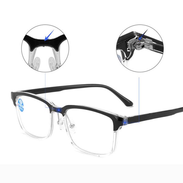 sunglasses progressive glasses multifocal reading eyeglasses presbyopic spectacles frame anti blue light, White;black
sunglasses progressive glasses multifocal reading eyeglasses presbyopic spectacles frame anti blue light, White;black
