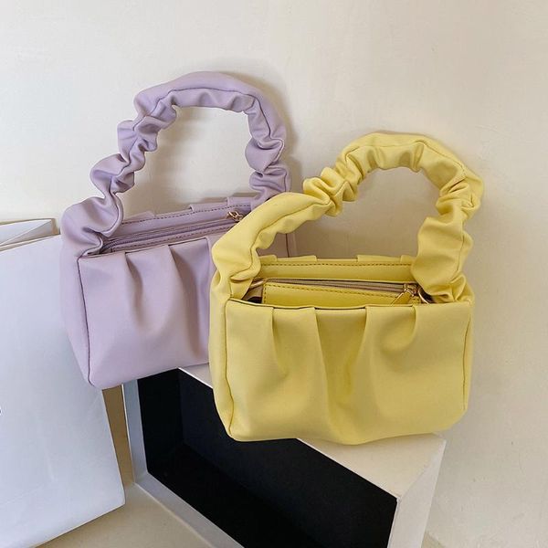 retro women candy color shoulder bags pu leather pleated ruffle totes handbag female classic elegant shoulder handbags
retro women candy color shoulder bags pu leather pleated ruffle totes handbag female classic elegant shoulder handbags