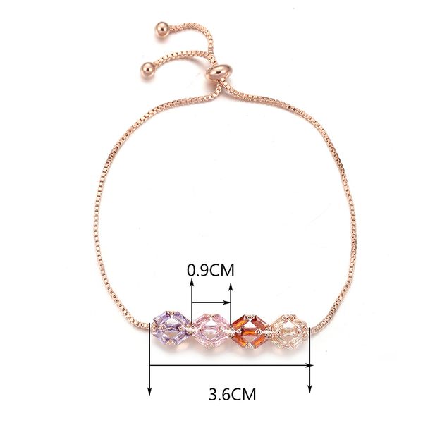 honghong women's special-shaped bracelet with high-quality color zircon bracelet, Black
honghong women's special-shaped bracelet with high-quality color zircon bracelet, Black