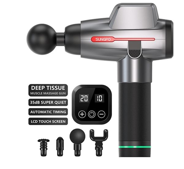 professional electric muscle massage gun 2400 mah brushless motor massager to relieve body pain gym fitness supplies
professional electric muscle massage gun 2400 mah brushless motor massager to relieve body pain gym fitness supplies
