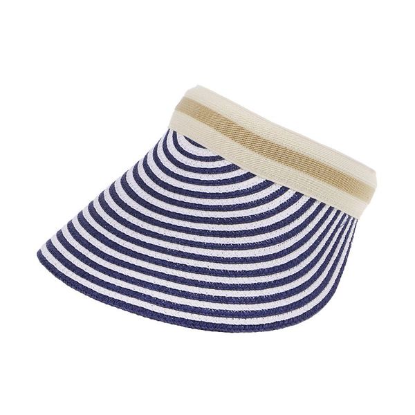 korean style women ladies weave straw empty sun visor hat clip-on contrast color striped wide brim anti-uv outdoor beach cap, Blue;gray
korean style women ladies weave straw empty sun visor hat clip-on contrast color striped wide brim anti-uv outdoor beach cap, Blue;gray