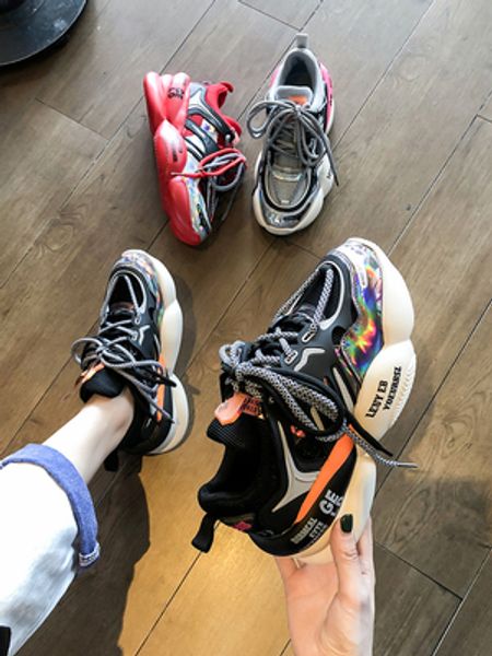 dad shoes female ins tide 2020 new women's shoes all-in-one heightened thick bottom sponge cake super fire sports, Black
dad shoes female ins tide 2020 new women's shoes all-in-one heightened thick bottom sponge cake super fire sports, Black
