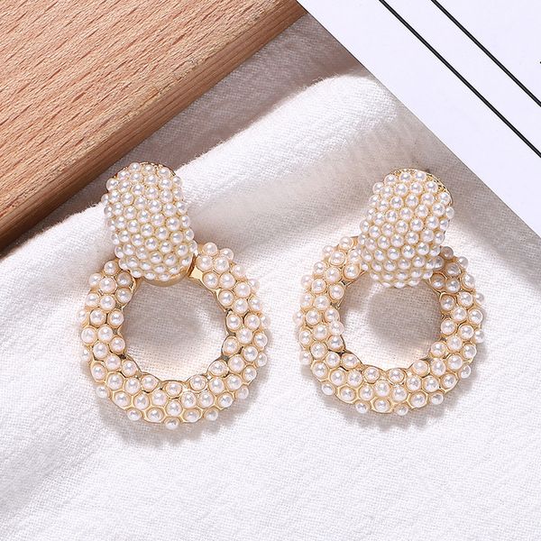 stud fashion pearl earrings for women cute trendy female jewelry vintage baroque accessory eco-friendly materials gifts, Golden;silver
stud fashion pearl earrings for women cute trendy female jewelry vintage baroque accessory eco-friendly materials gifts, Golden;silver