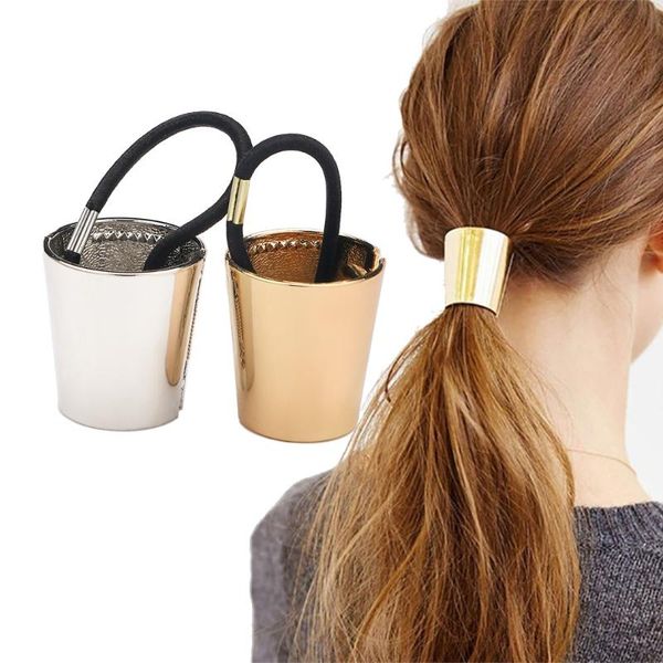 1pcs women punk gothic fake metal hair cuff ponytail clip tie holder hair band elastic wrap accessories rope rings
1pcs women punk gothic fake metal hair cuff ponytail clip tie holder hair band elastic wrap accessories rope rings