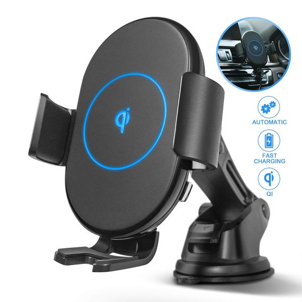 10w qi car wireless charger 360 rotation auto clamping loose fast charging phone air vent mount for iphone x xiaomi mi 9
10w qi car wireless charger 360 rotation auto clamping loose fast charging phone air vent mount for iphone x xiaomi mi 9