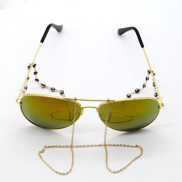 european and american models fashion simple devil's eye glasses chain handmade handmade rope anti-skid glasses chain, Silver
european and american models fashion simple devil's eye glasses chain handmade handmade rope anti-skid glasses chain, Silver