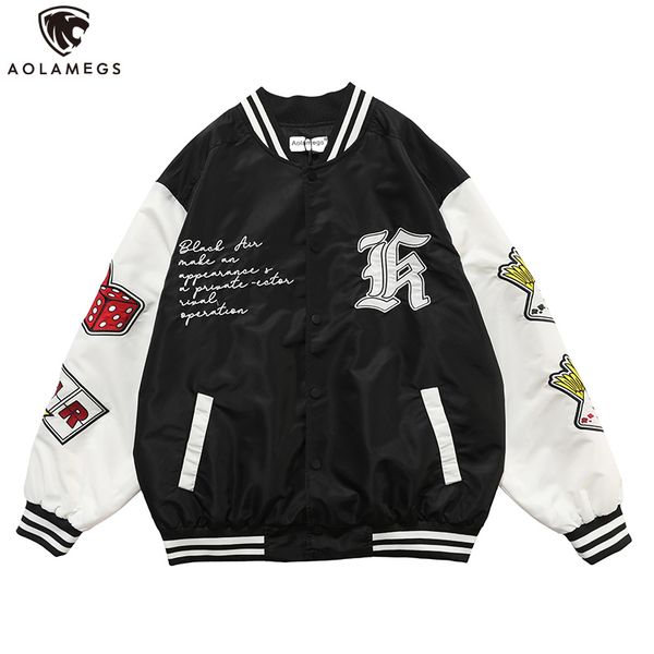 aolamegs hip hop jackets men funny poker letter embroidery patchwork baseball jacket tracksuit coats baggy couple streetwear men, Black;brown
aolamegs hip hop jackets men funny poker letter embroidery patchwork baseball jacket tracksuit coats baggy couple streetwear men, Black;brown