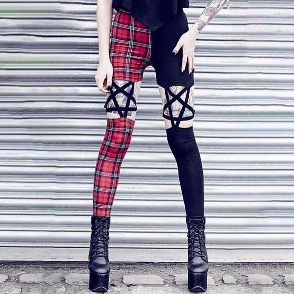 panelled star plaid printed pants womens pants dark style womens pants fashion hollow out high waist, Black;white
panelled star plaid printed pants womens pants dark style womens pants fashion hollow out high waist, Black;white