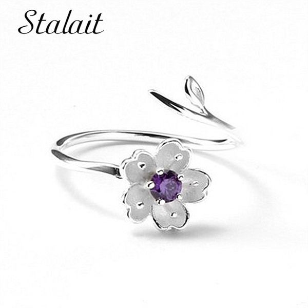 cluster rings cherry blossom ring silver color purple zircon branch plum engagement wedding for women jewelry size open, Golden;silver
cluster rings cherry blossom ring silver color purple zircon branch plum engagement wedding for women jewelry size open, Golden;silver