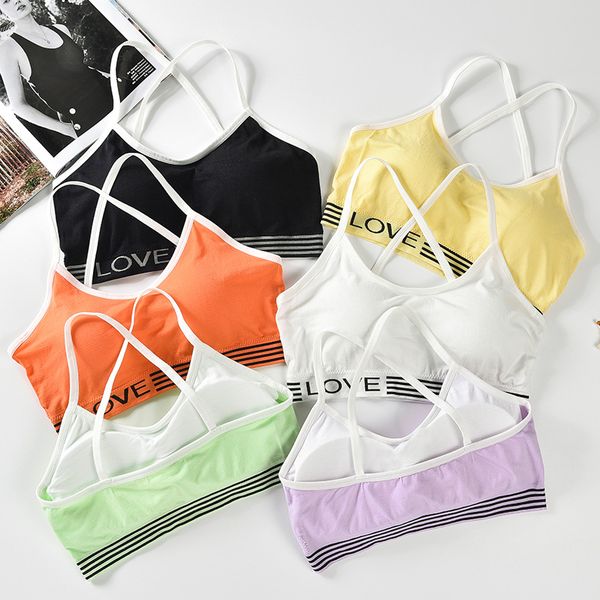 gym clothing push up sports bra women yoga fitness running for womens shockproof strappy padded vest underwear, White;black
gym clothing push up sports bra women yoga fitness running for womens shockproof strappy padded vest underwear, White;black