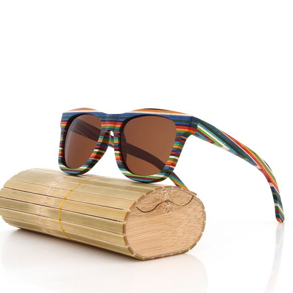 vintage design handmade skateboard wooden sunglasses men polarized, White;black
vintage design handmade skateboard wooden sunglasses men polarized, White;black