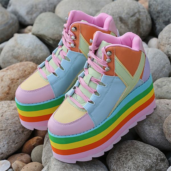 2020 new women sneakers colorful thick sole platform shoes woman wedges casual tenis feminina espadrilles female creepers, Black
2020 new women sneakers colorful thick sole platform shoes woman wedges casual tenis feminina espadrilles female creepers, Black