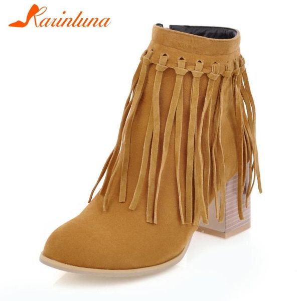 karin big size 34-43 female 2020 new fashion boots round toe flock chunky high heels fringe women boots ankle women shoes, Black
karin big size 34-43 female 2020 new fashion boots round toe flock chunky high heels fringe women boots ankle women shoes, Black