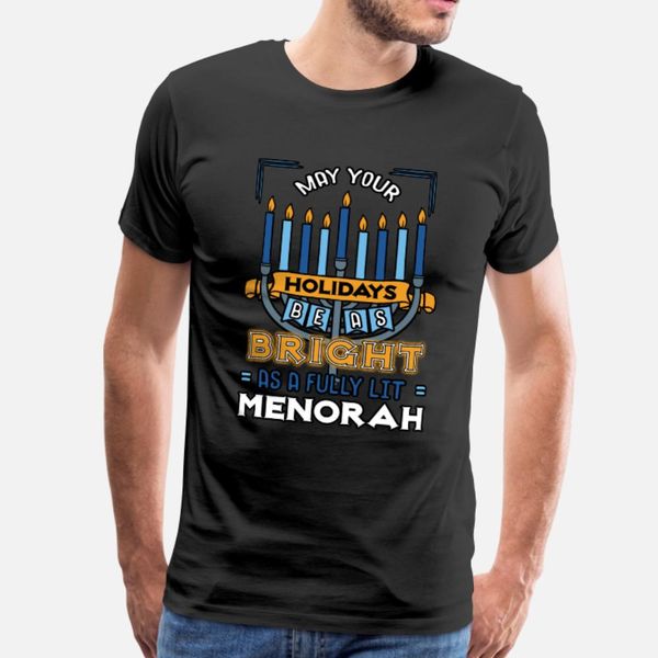 as bright as a fully lit menorah t shirt men create short sleeve o neck leisure famous fashion spring autumn natural shirt, White;black
as bright as a fully lit menorah t shirt men create short sleeve o neck leisure famous fashion spring autumn natural shirt, White;black