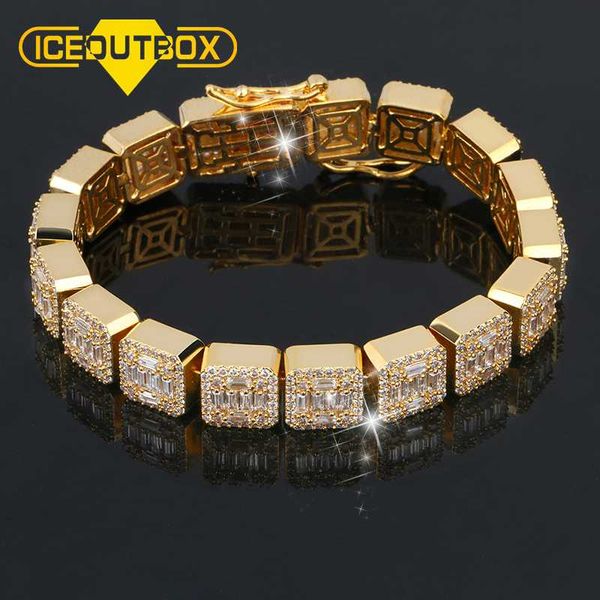 10mm gold color zircon stone square bracelet cz stone tennis chain bracelets for men hip hop fashion jewelry with gift box, Black
10mm gold color zircon stone square bracelet cz stone tennis chain bracelets for men hip hop fashion jewelry with gift box, Black