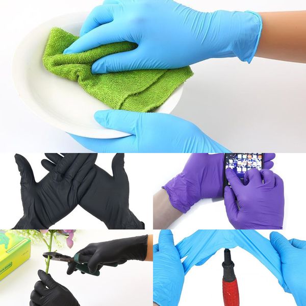 gloves waterproof fast nitrile delivery exam disposable gloves ambidextrous for house gloves hi d8v21