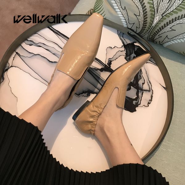 plain patent loafers women flat shoes elastic back female dress moccasins pointed toe korean style ladies autumn ballet flats, Black
plain patent loafers women flat shoes elastic back female dress moccasins pointed toe korean style ladies autumn ballet flats, Black