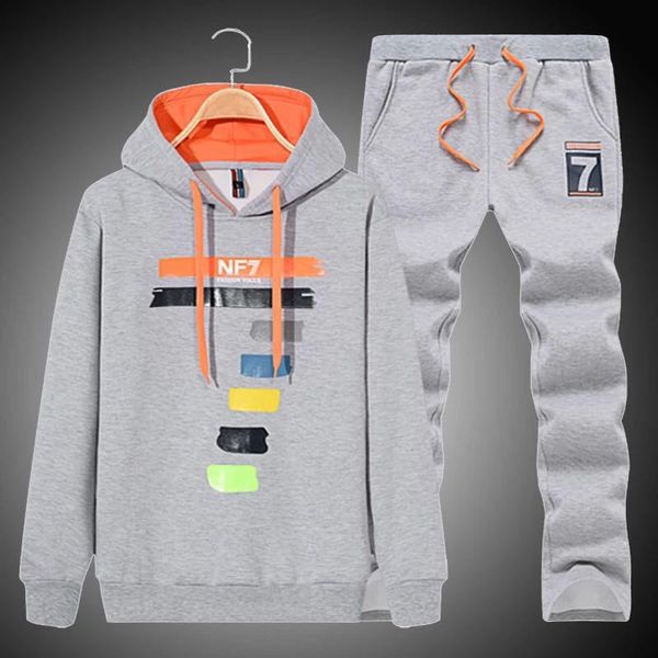 new brand mens sports suit hoodie drawstring pants big colorful number 7 pattern gym fitness tracksuit jogging running sets, White;black
new brand mens sports suit hoodie drawstring pants big colorful number 7 pattern gym fitness tracksuit jogging running sets, White;black