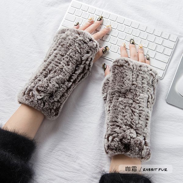 five fingers gloves lovely women' real rex fur winter fingerless knitted mittens arm sleeve warm soft, Blue;gray
five fingers gloves lovely women' real rex fur winter fingerless knitted mittens arm sleeve warm soft, Blue;gray
