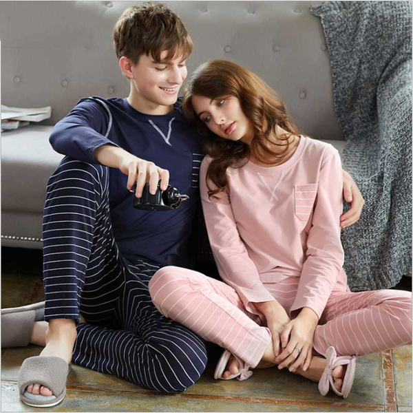 men's sleepwear 2021 spring couples casual pajama sets male cotton suit long sleeve round collar t shirt & striped pants xxl, Black;brown
men's sleepwear 2021 spring couples casual pajama sets male cotton suit long sleeve round collar t shirt & striped pants xxl, Black;brown