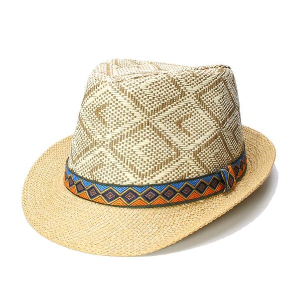 luckylianji summer women's men's unisex's vintage sun straw beach fedora jazz hat ganster cap lattice retro cloth band (58cm, Blue;gray
luckylianji summer women's men's unisex's vintage sun straw beach fedora jazz hat ganster cap lattice retro cloth band (58cm, Blue;gray