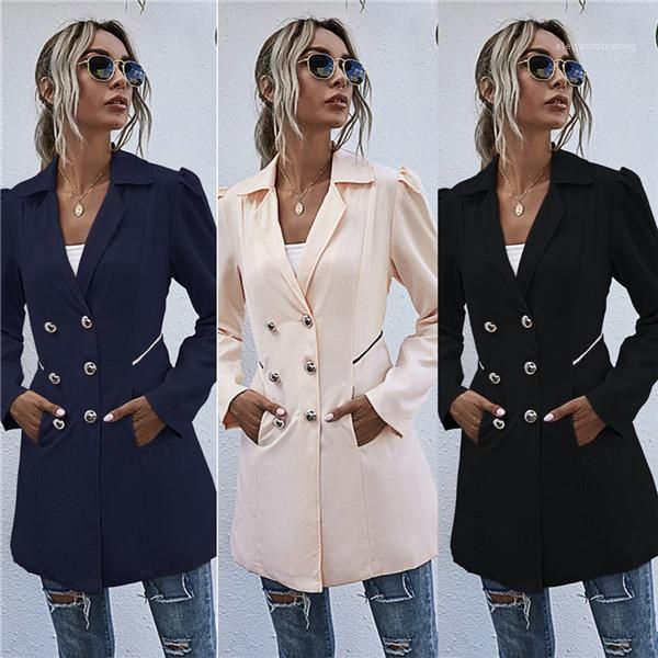outerwear casual solid lapel neck double breasted slim suit coats new 2020 women clothing commute women jackets, Black;brown
outerwear casual solid lapel neck double breasted slim suit coats new 2020 women clothing commute women jackets, Black;brown