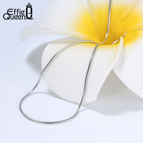 effie queen solid 100% 925 sterling silver 1.5mm round snake chain necklace 40cm 40cm/45cm/50cm/55cm/60cm fine jewelry gift sc30
effie queen solid 100% 925 sterling silver 1.5mm round snake chain necklace 40cm 40cm/45cm/50cm/55cm/60cm fine jewelry gift sc30