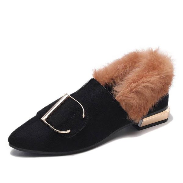 fashion women flats winter plush furry add cotton pointed toe elegant buckle shoes daily street female autumn shoes, Black
fashion women flats winter plush furry add cotton pointed toe elegant buckle shoes daily street female autumn shoes, Black