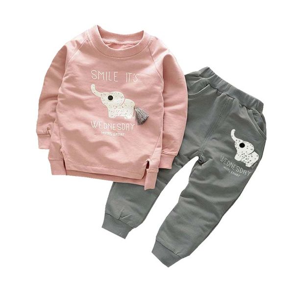 new spring autumn children boys girls clothes suit cartoon elephant cotton clothing sets tassel t-shirt+pants 2pcs clothes suit, White
new spring autumn children boys girls clothes suit cartoon elephant cotton clothing sets tassel t-shirt+pants 2pcs clothes suit, White