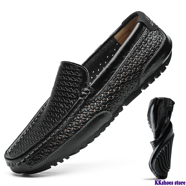 leather men casual shoes male summer shoes breathable hard-wearing hollow men soft bottom, Black
leather men casual shoes male summer shoes breathable hard-wearing hollow men soft bottom, Black