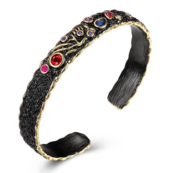 new arrival women fashion bangles made with cubic zirconia prong setting party bangle black gold plating bridal jewelry
new arrival women fashion bangles made with cubic zirconia prong setting party bangle black gold plating bridal jewelry