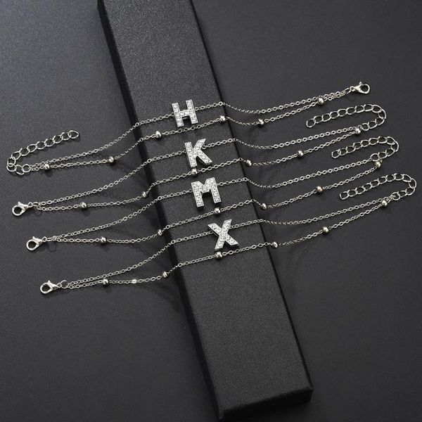 abdoabdo 26 letter bracelets for women double layer women bracelets silver ankle bracelet stainless steel bracelet, White
abdoabdo 26 letter bracelets for women double layer women bracelets silver ankle bracelet stainless steel bracelet, White